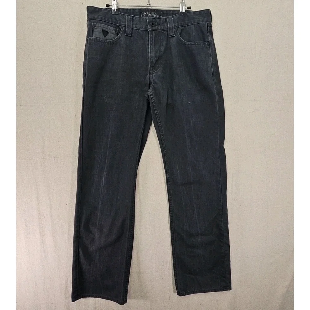 Guess‎ Los Angeles Desmond Relaxed Fit Jeans Mens 33x32 Faded Black M2301220T40
